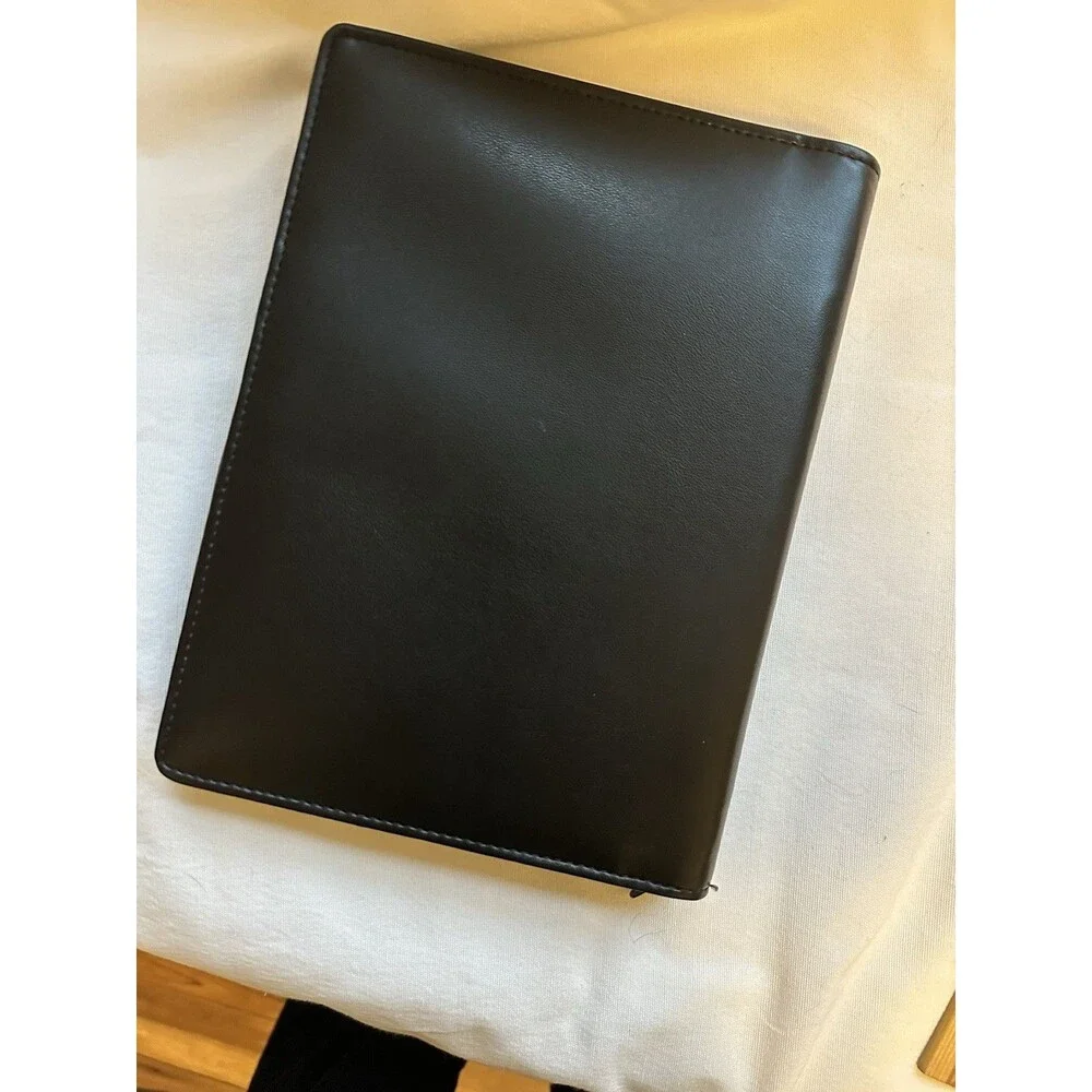 Vintage Black Personal Organizer Planner Day Runner 9